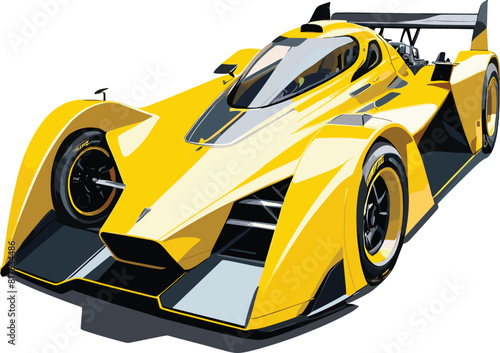 Vector of a modern racecar