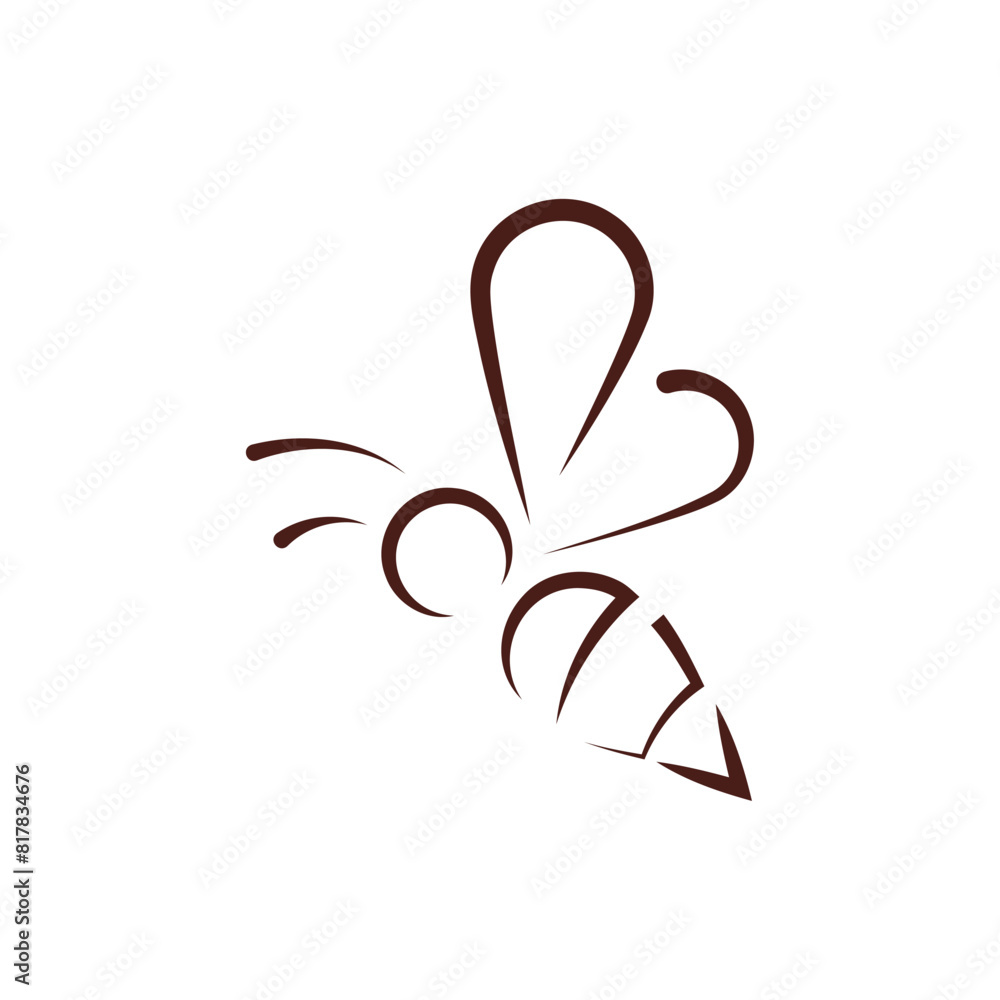 Bee hive and honey logo flat vector design Bee hive and honey logo flat vector design