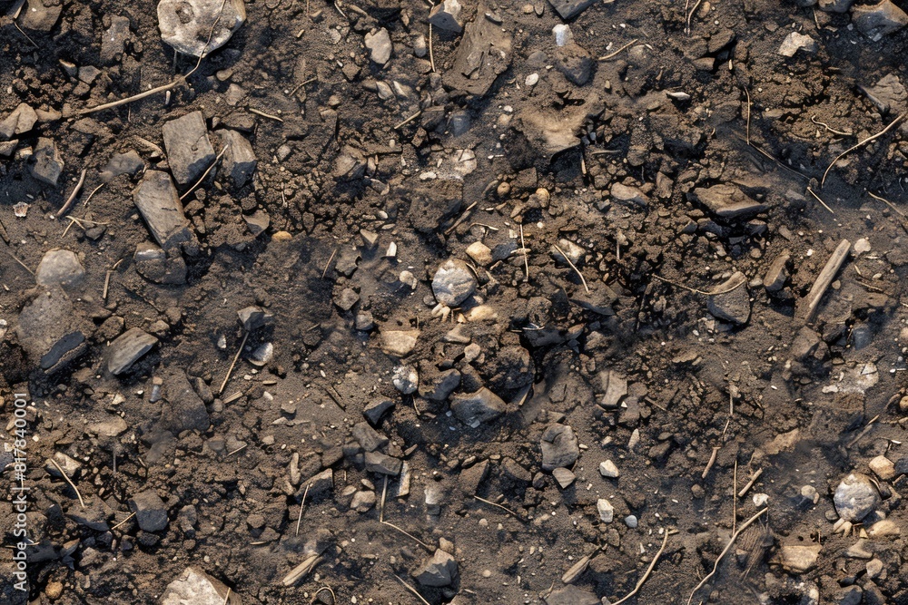 Textured dirt pattern that seamlessly repeats, capturing the essence of nature's ground, suitable for landscape or game design. Textured dirt pattern that seamlessly repeats, capturing the essence of nature's ground, suitable for landscape or game design.