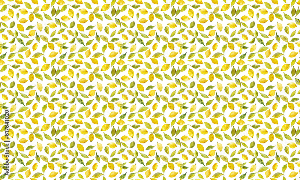yellow and green, small lemon pattern, background yellow and green, small lemon pattern, background