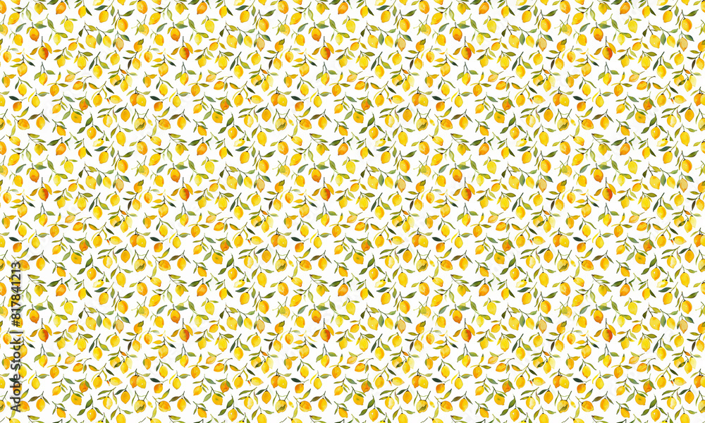 yellow and green, small lemon pattern, background yellow and green, small lemon pattern, background