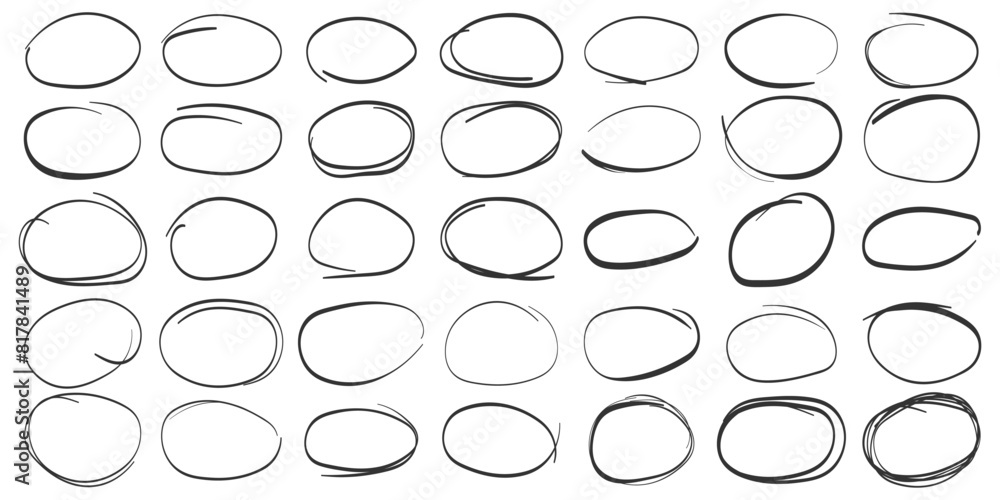Circle line sketch icon in hand drawn style. Circular scribble doodle vector illustration on isolated background. Pencil or pen bubble sign business concept. Circle line sketch icon in hand drawn style. Circular scribble doodle vector illustration on isolated background. Pencil or pen bubble sign business concept.