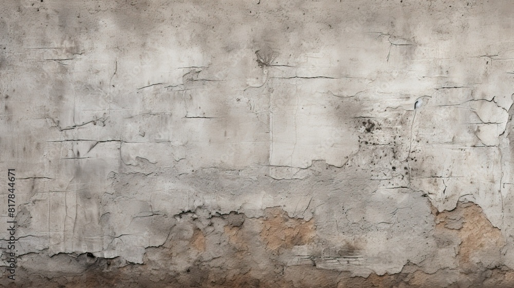 Naklejka premium Rough concrete wall with weathered texture