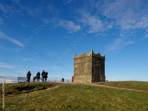 Rivington Pike on top of Winter hill West Pennine Moors Lancashire photo