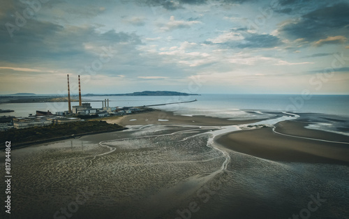 Sandymount strand and Dublin bay photo