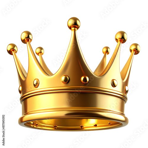 Fotografie Royal gold crown 3d rendering