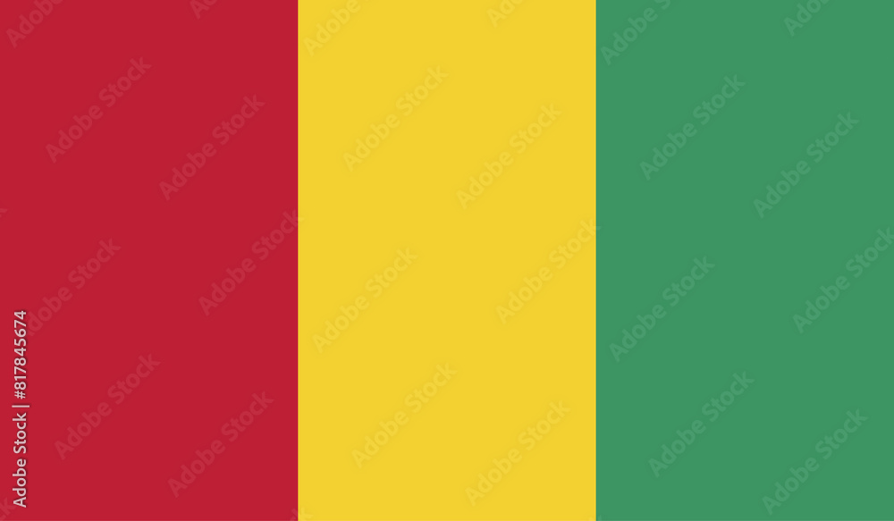 Illustration of the flag of Guinea Illustration of the flag of Guinea