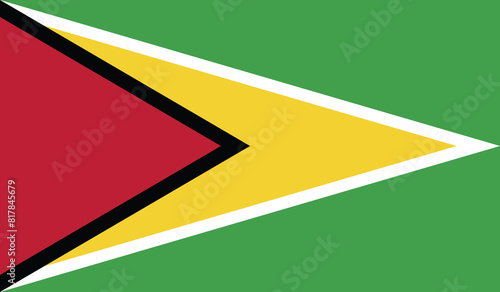 Illustration of the flag of Guyana