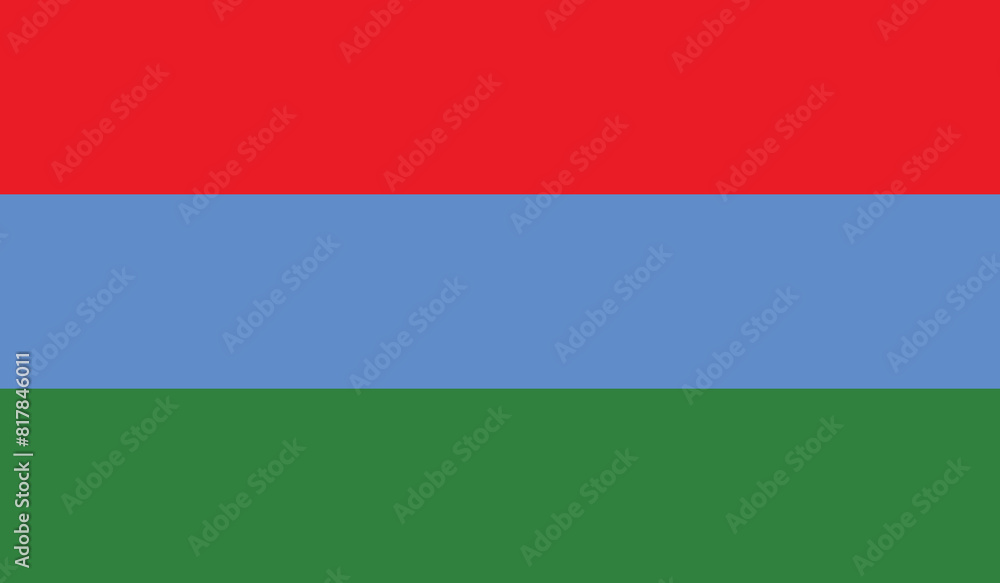 Illustration of the flag of Karelia Illustration of the flag of Karelia