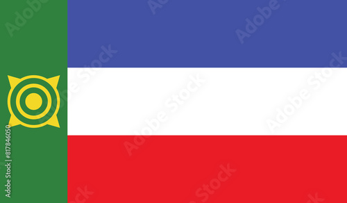 Illustration of the flag of Khakassia photo