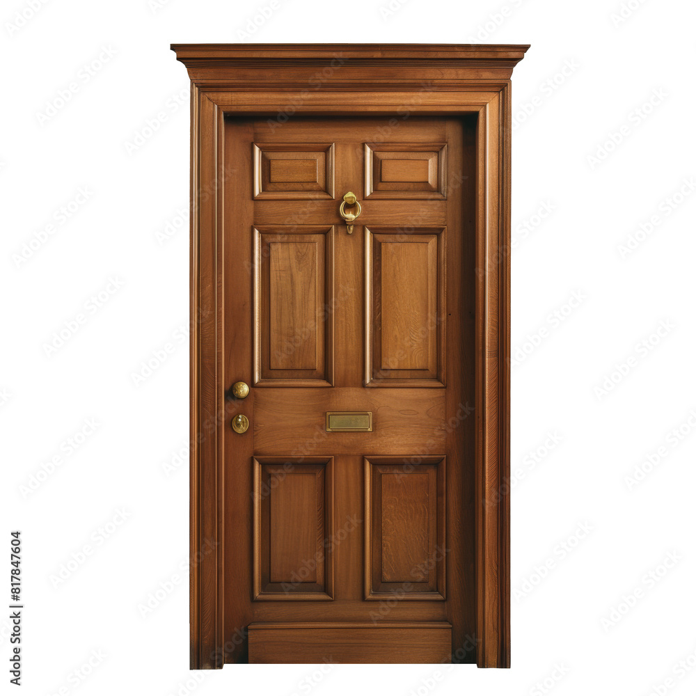 Transparent image of an antique wooden doorway Transparent image of an antique wooden doorway
