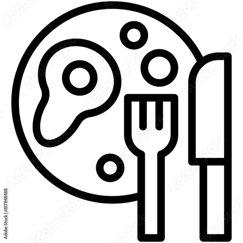culinary line icon
