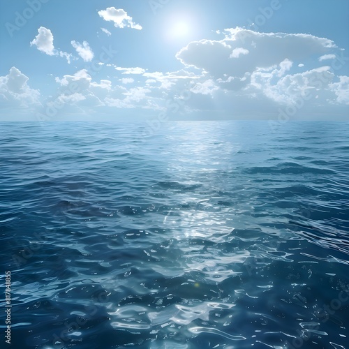 The background image of the sea  the blue sea  the endless ocean