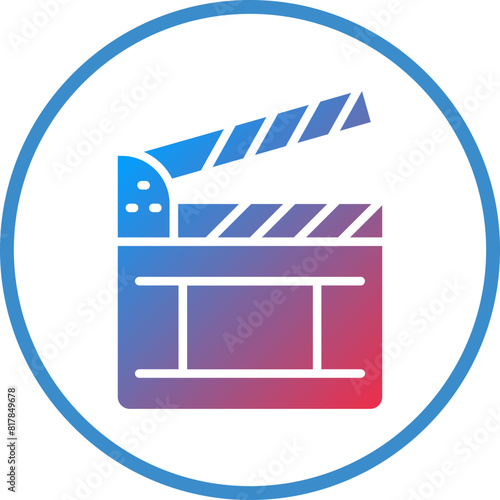 Clapperboard Icon Style