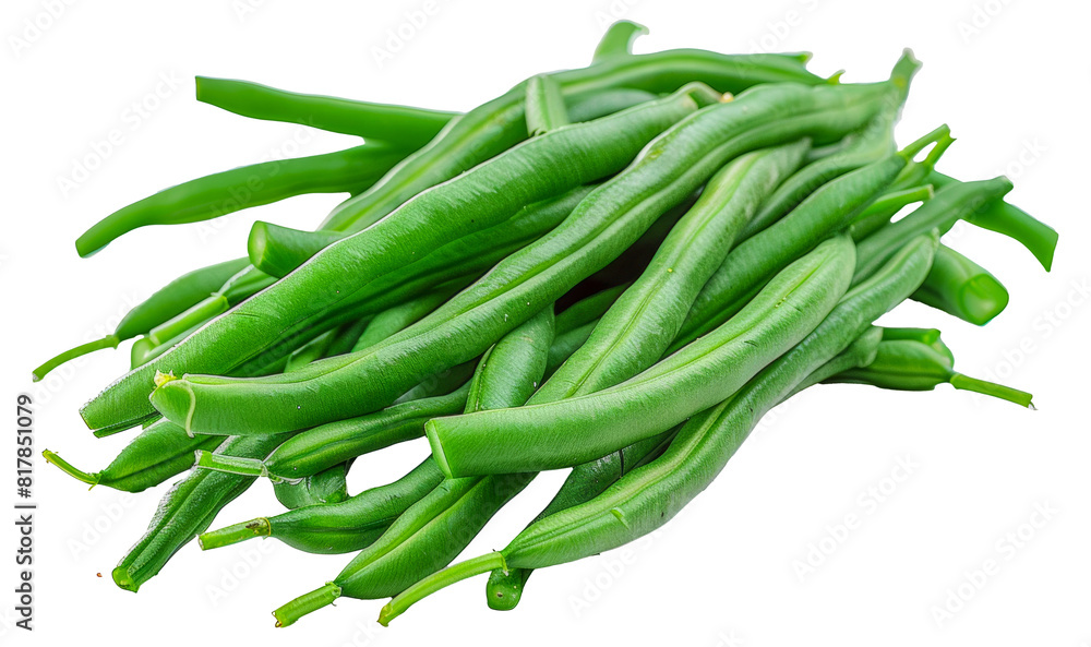 Fresh green beans, cut out - stock png. Fresh green beans, cut out - stock png.