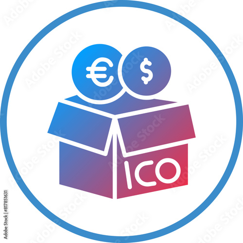Initial Coin Offering Icon Style