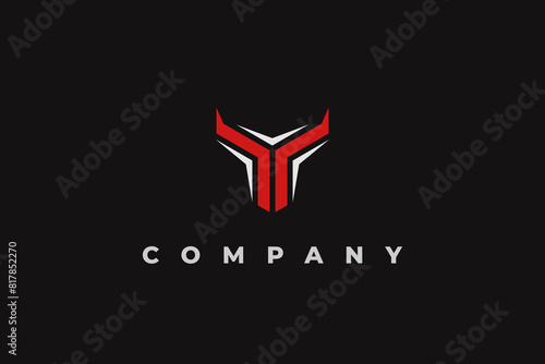 logo letter y buffalo abstract modern