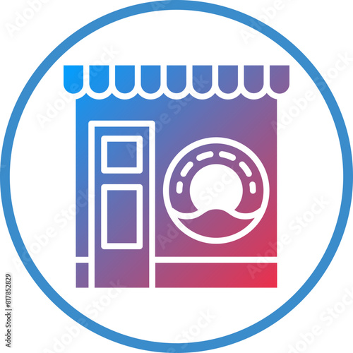 Donut Shop Icon Style