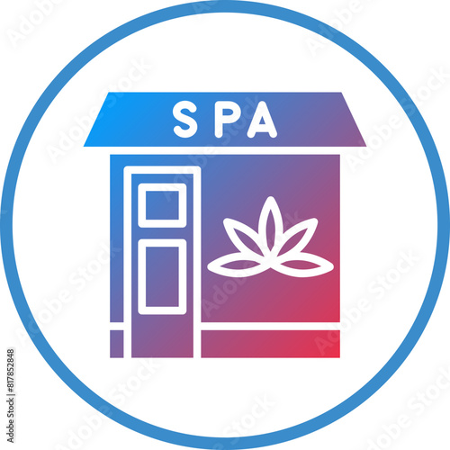 Spa Center Icon Style