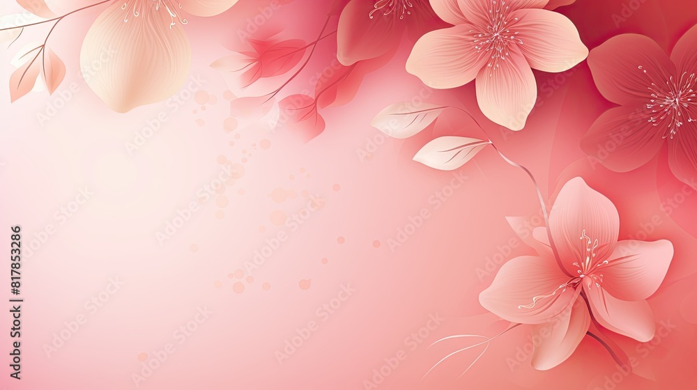 Soft gradient background with blurred floral elements Soft gradient background with blurred floral elements