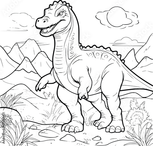 Dinosaur Coloring Pages Drawing For Kids 