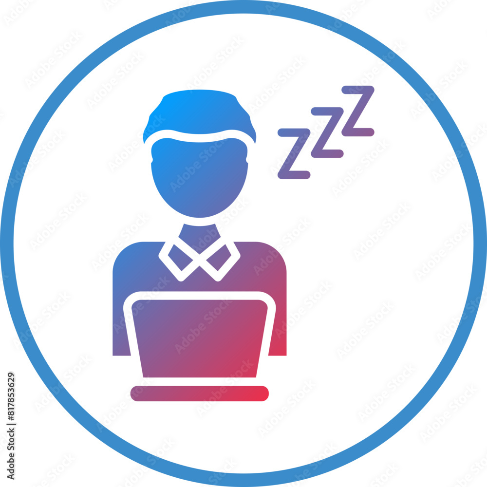 Lazy Work Icon Style Lazy Work Icon Style