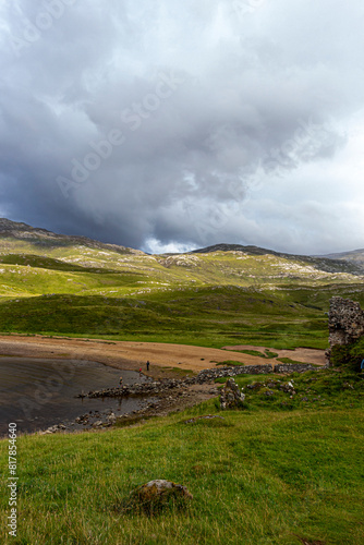 The assynt ruins of Ardvreck castle photo