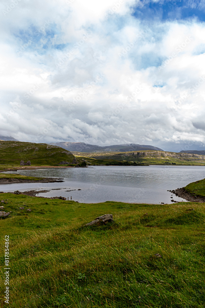 Fototapeta premium The assynt ruins of Ardvreck castle