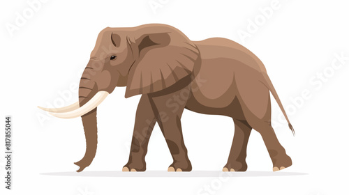 Elephant large strong African animal. Wild huge great