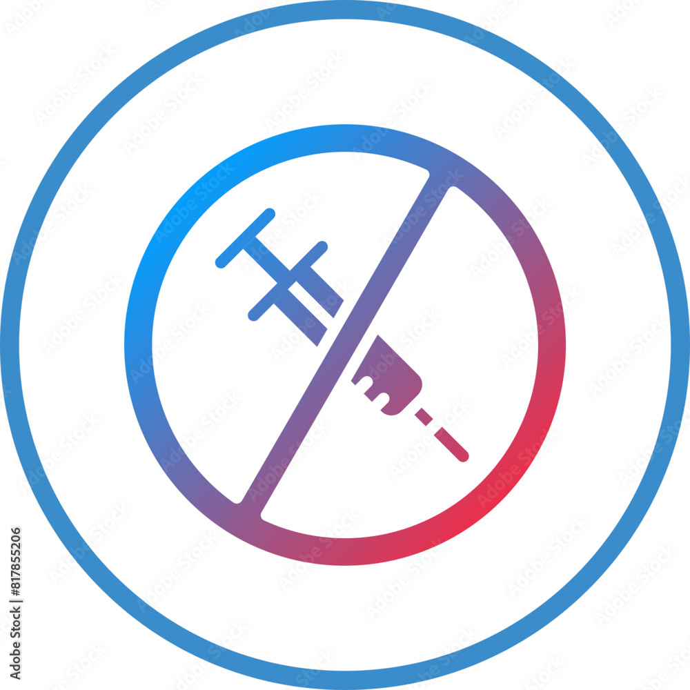 Anti Vaccination Icon Style Anti Vaccination Icon Style