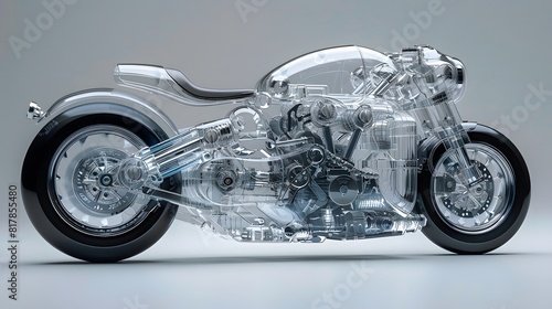Future Bike: A Transparent, Mechanized Wonder © Yi_Studio