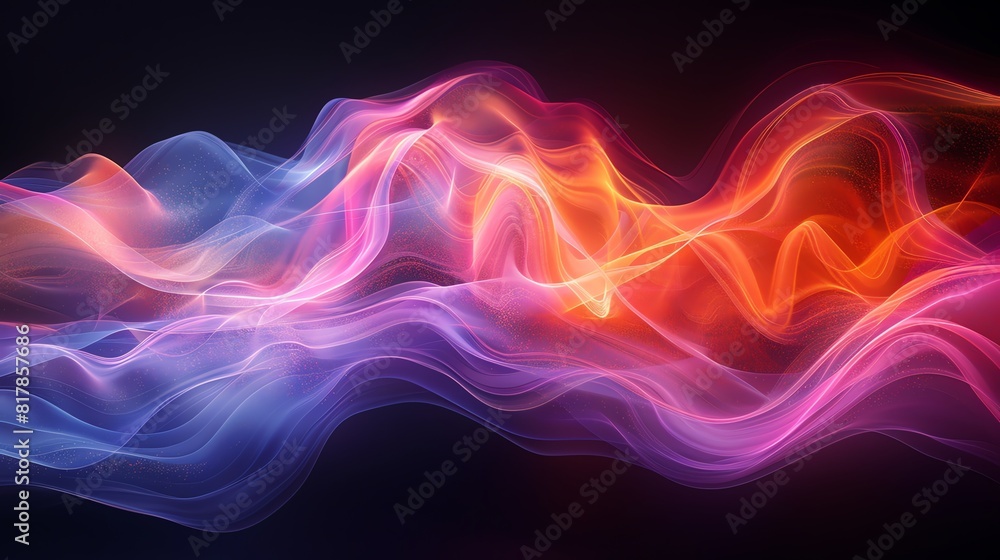 Abstract neon swirls, dynamic lines and vibrant colors creating a sense of motion Abstract neon swirls, dynamic lines and vibrant colors creating a sense of motion