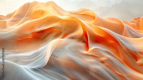 Abstract organic forms, flowing shapes and soft gradients with a natural look