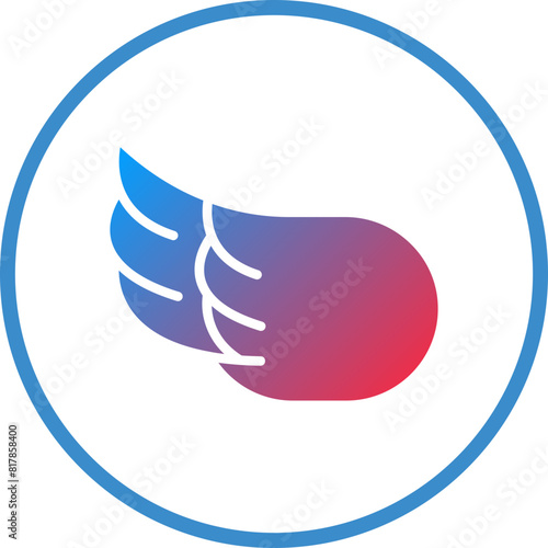 Left Wing Icon Style