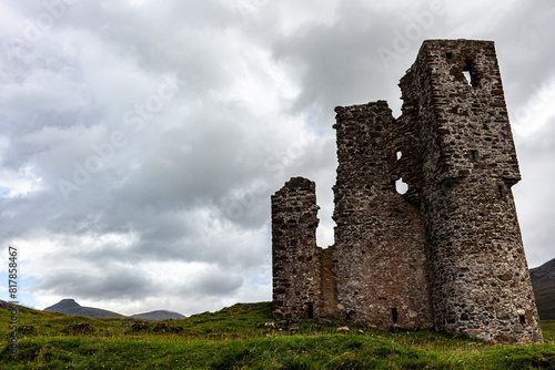 The assynt ruins of Ardvreck castle photo