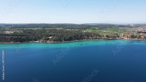 Wallpaper Mural Amazing view of Kassandra coastline near town of Nea Fokea, Chalkidiki, Central Macedonia, Greece Torontodigital.ca