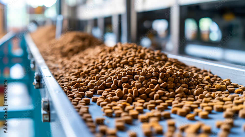Factory of dog or cat feed dry food production of combined pelleted animal feed, Manufacturing equipment, Pet food industry Factory of dog or cat feed dry food production of combined pelleted animal feed, Manufacturing equipment, Pet food industry