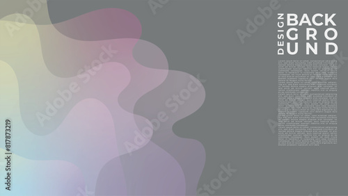 abstract dark background with colorful shape fluid