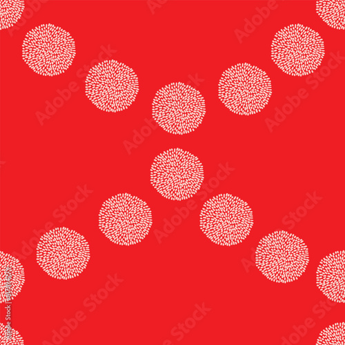 Vector seamless pattern light garland  on a red background, Christmass repeating pattern