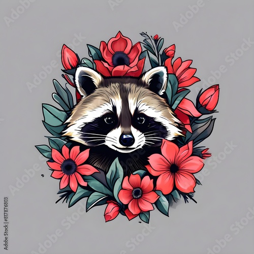 flower Raccoon 