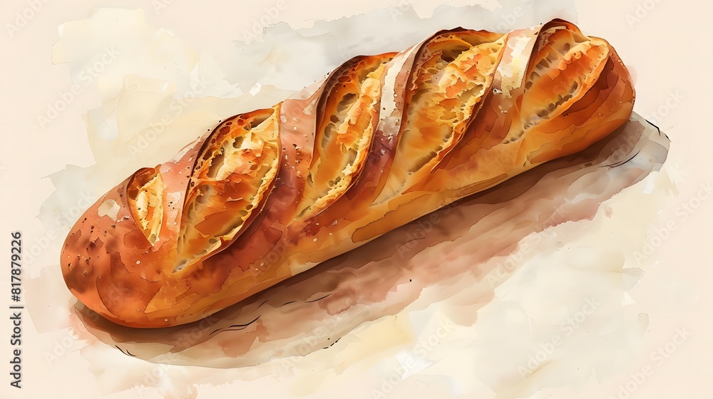 Yummy French Baguette: Delicious Bread Snack