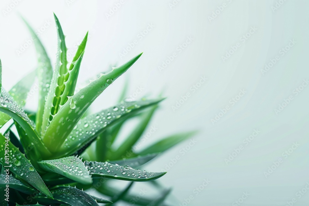 Aloe Vera Gel Plant Fresh Aloe Vera, space for copy, on the clean background. Aloe Vera Gel Plant Fresh Aloe Vera, space for copy, on the clean background.