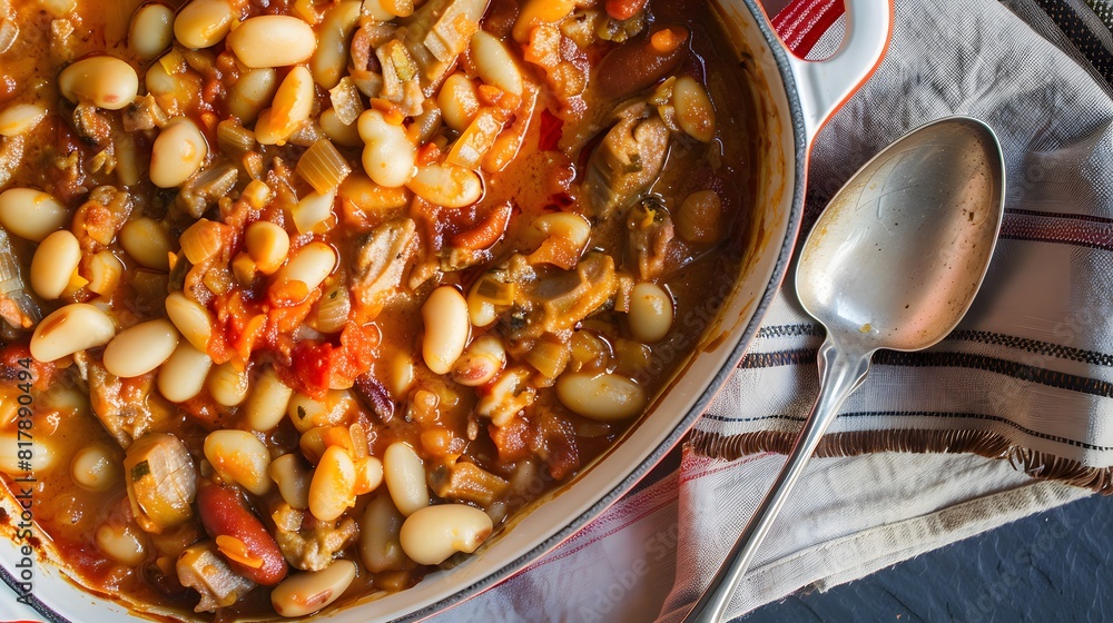 A rich cassoulet casserole A rich cassoulet casserole