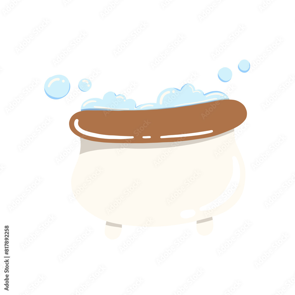 A cute cartoon bathtub image can be used to design fun and educational materials for teaching kids about hygiene.
A cute cartoon bathtub image can be used to design fun and educational materials for teaching kids about hygiene.
