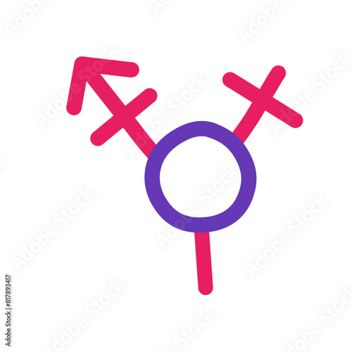 Transgender sign vector icon