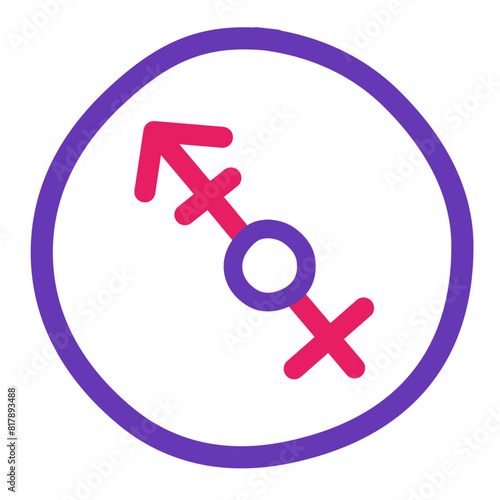 Transgender sign vector icon