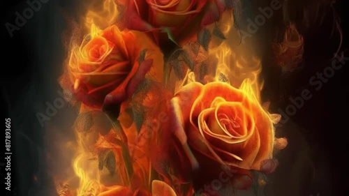 Fire roses