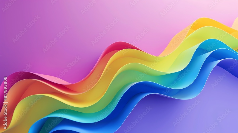 pride month flat design side view festival theme 3D render Analogous Color Scheme pride month flat design side view festival theme 3D render Analogous Color Scheme