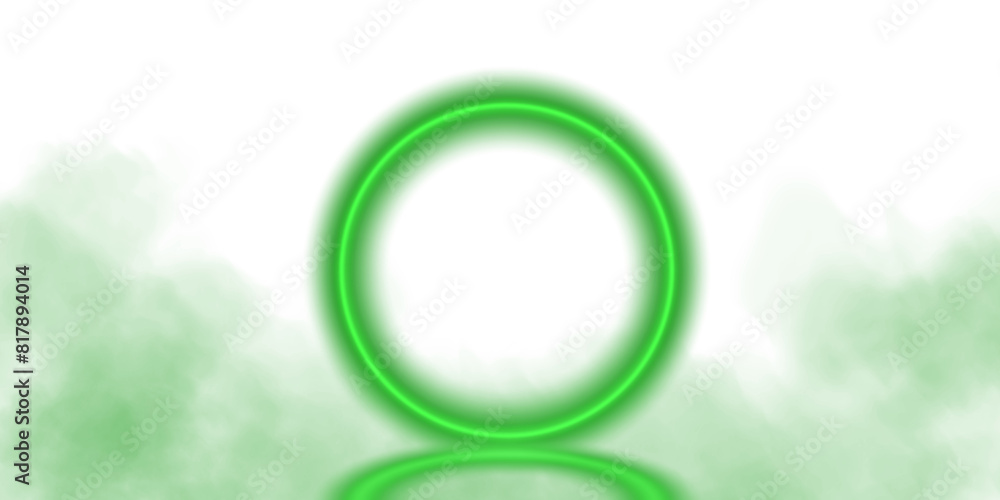Green magical geometric circle neon portal shrouded in light smoke. Round glowing frame. Futuristic teleporter. Light effect. Bright lights illuminate a night scene. Runway light effect. PNG.
Green magical geometric circle neon portal shrouded in light smoke. Round glowing frame. Futuristic teleporter. Light effect. Bright lights illuminate a night scene. Runway light effect. PNG.
