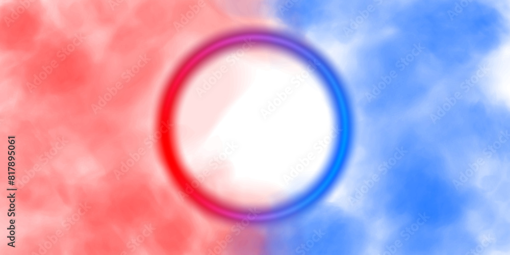Blue and red magical geometric circle neon portal shrouded in light smoke. Round glowing frame. Futuristic teleporter. Light effect. Bright lights illuminate a night scene. Runway light effect. PNG.
Blue and red magical geometric circle neon portal shrouded in light smoke. Round glowing frame. Futuristic teleporter. Light effect. Bright lights illuminate a night scene. Runway light effect. PNG.